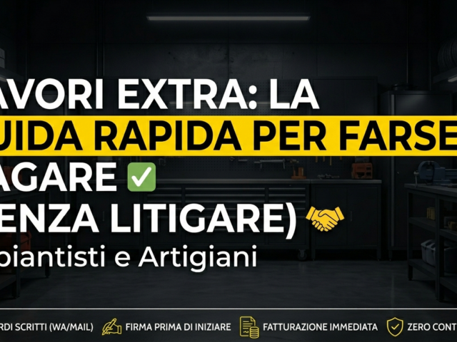 Lavori extra-preventivo: la guida rapida per farseli pagare (senza litigare)