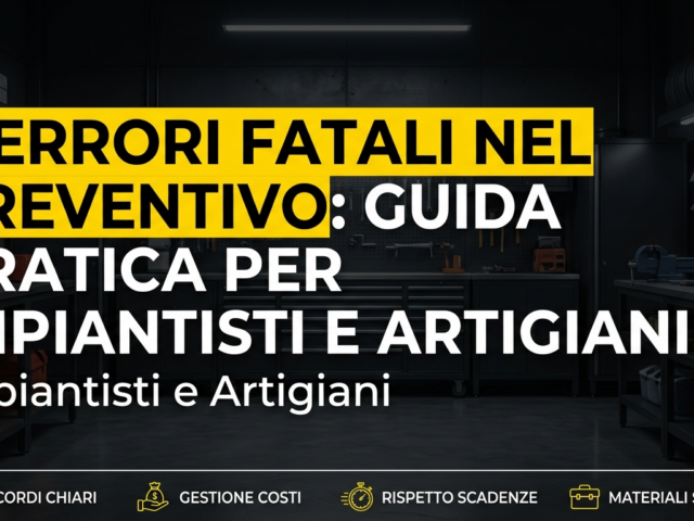 Come fare un preventivo infallibile: 5 errori da evitare per impiantisti e artigiani